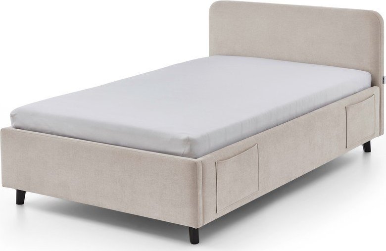 Béžová dětská postel s úložným prostorem s roštem 120x200 cm Cosy – Meise Möbel Meise Möbel