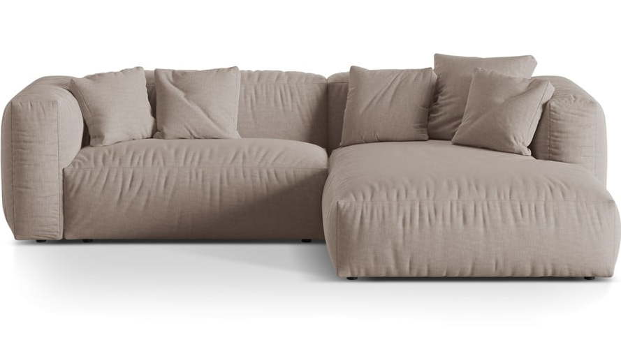 Béžová modulární rohová pohovka (pravý roh) Martina – Micadoni Home Micadoni