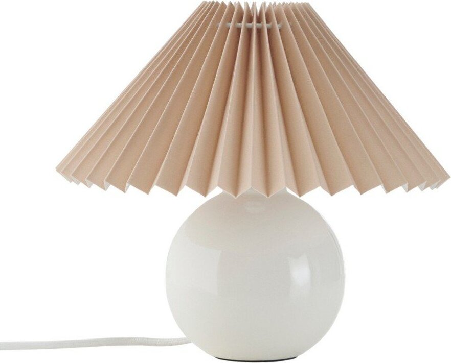 Béžová/krémová látková stolní lampa (výška 22 cm) Mimmi – Ellos Home Ellos Home