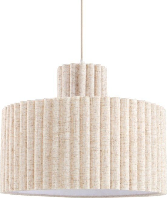 Béžové lněné závěsné svítidlo ø 40 cm Alina – Jotex Jotex