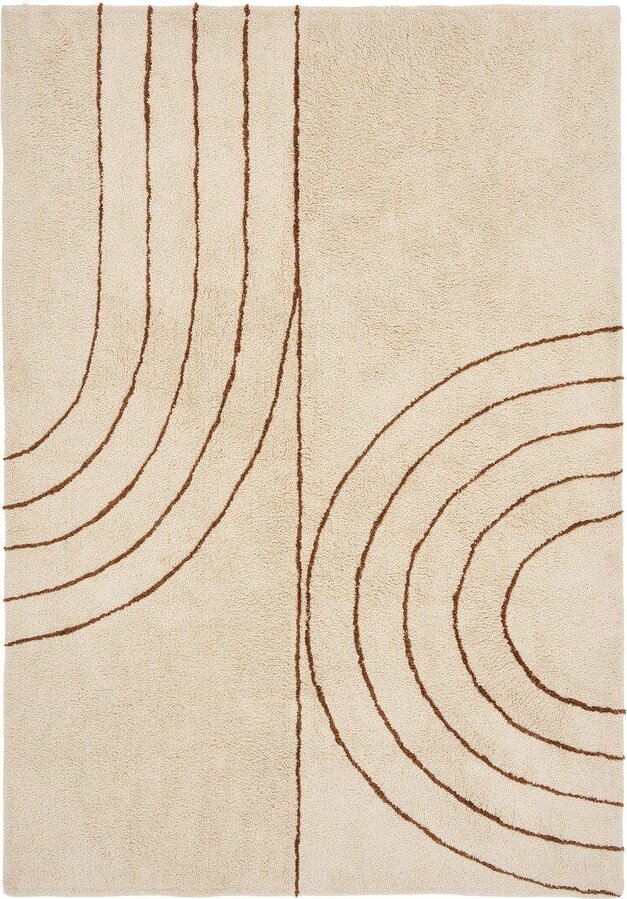 Béžový koberec s příměsí bavlny 200x300 cm Tampa – House Nordic House Nordic