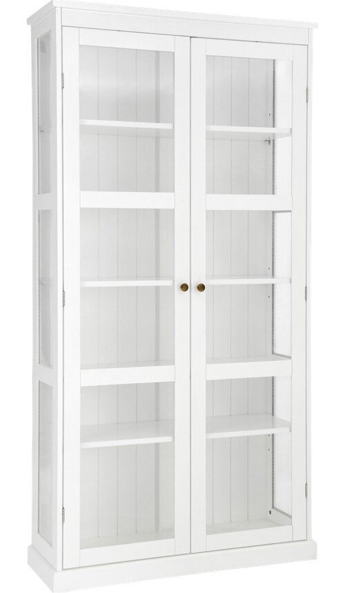 Bílá vitrína z MDF 98x193x34 cm Wilma – Ellos Home Ellos Home