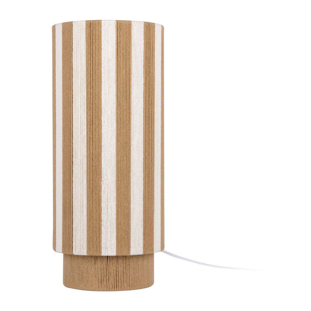 Bílá/v přírodní barvě provazová stolní lampa (výška 58 cm) Vienna Stripes – Leitmotiv Leitmotiv