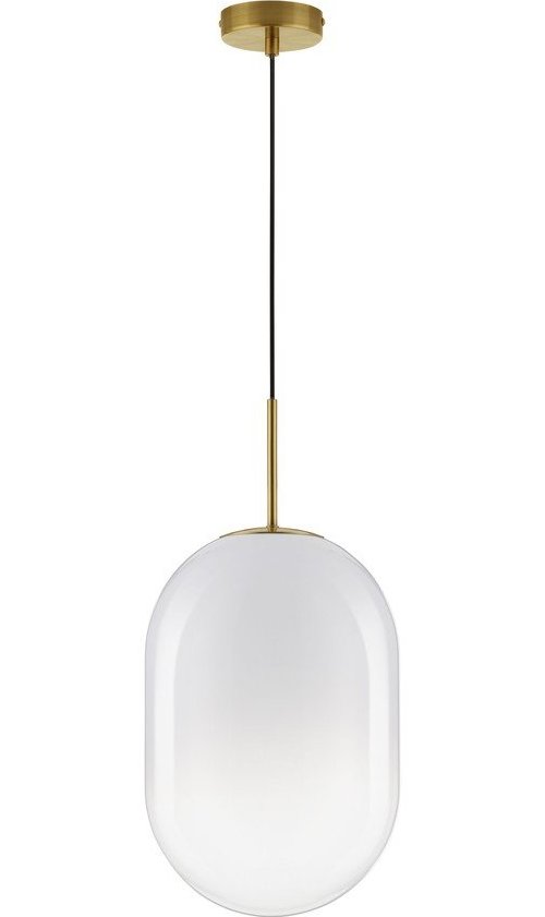 Bílé/ve zlaté barvě skleněné závěsné svítidlo ø 24 cm Chrysi – Nova Luce Nova Luce