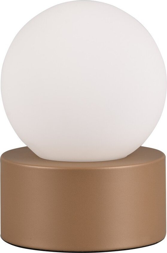 Bílo-hnědá stolní lampa (výška 17 cm) Countess – Reality Reality