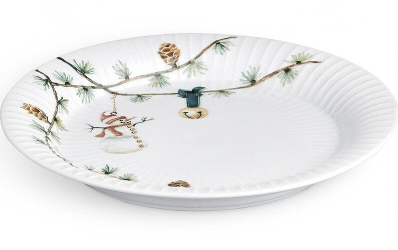 Bílý porcelánový talíř s vánočním motivem ø 22 cm Hammershøi Christmas – Kähler Design Kähler Design