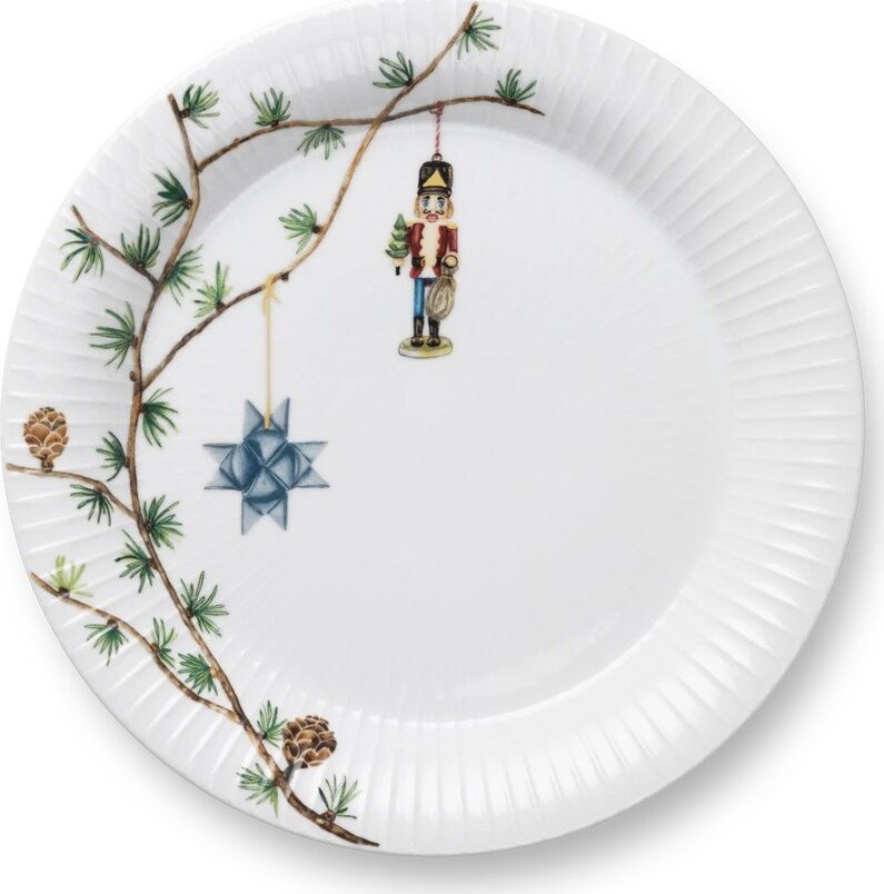 Bílý porcelánový talíř s vánočním motivem ø 27 cm Hammershøi Christmas – Kähler Design Kähler Design