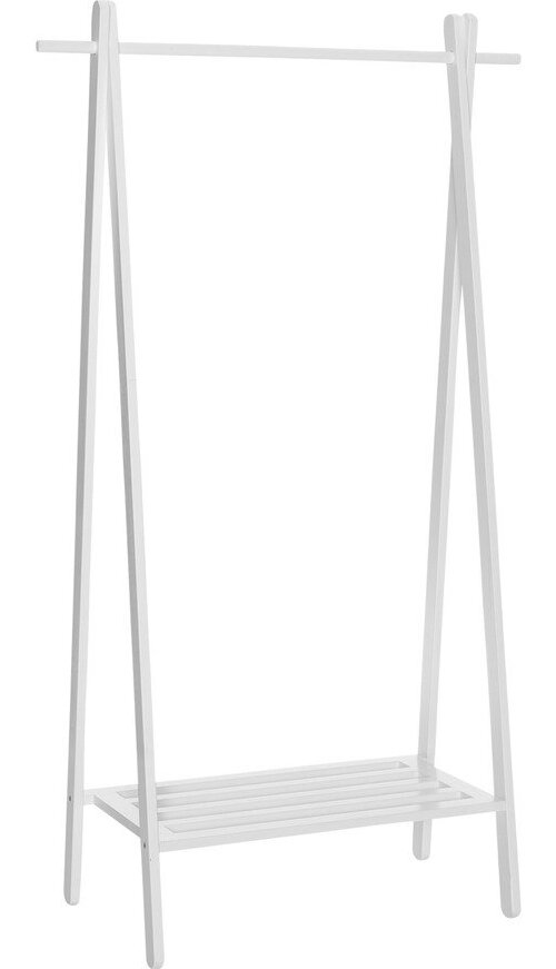 Bílý stojan na oblečení z dubového dřeva 91x159x43 cm – Ellos Home Ellos Home