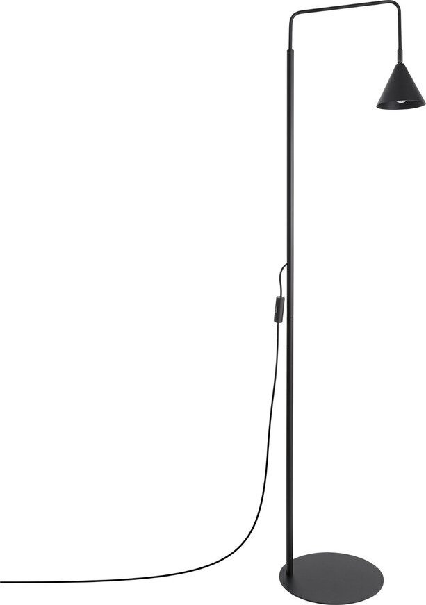Černá ocelová stojací lampa s ohybatelnou konstrukcí (výška 165 cm) Zylo – Sollux Sollux