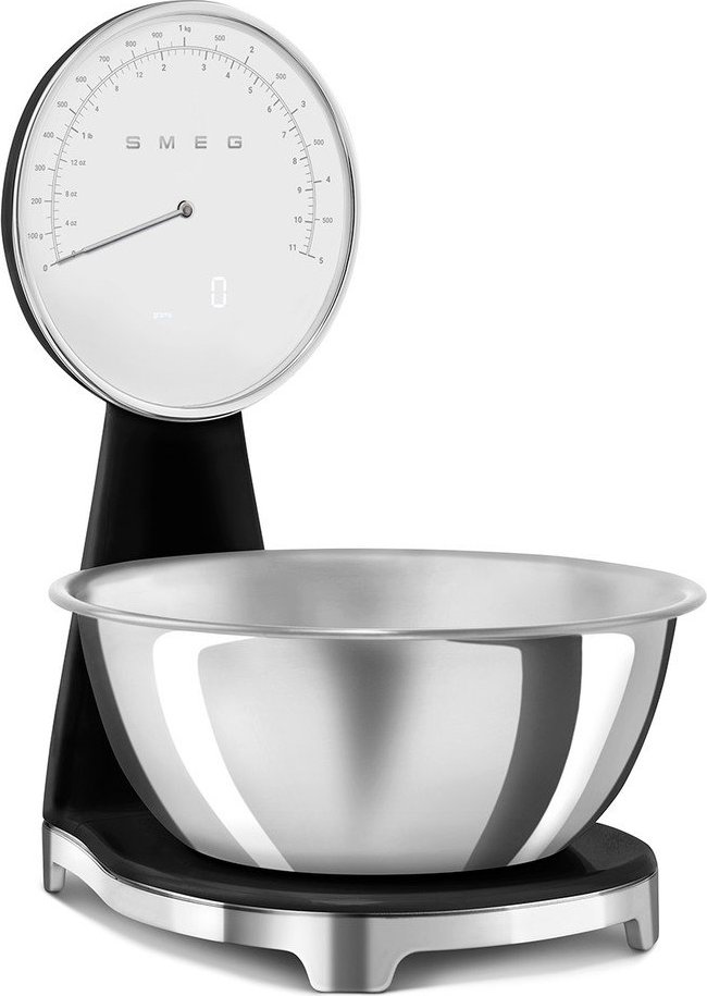 Černá plastová digitální kuchyňská váha – SMEG SMEG