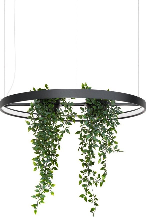 Černé hliníkové LED závěsné svítidlo ø 78 cm RIO – Thoro Thoro