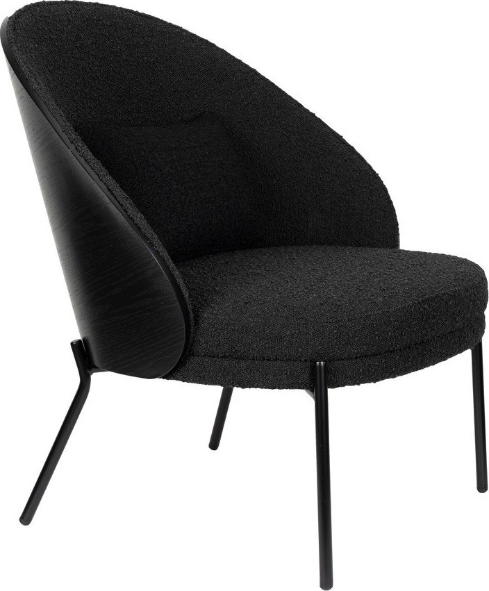 Černé křeslo z textilie bouclé Rodin – Dutchbone Dutchbone