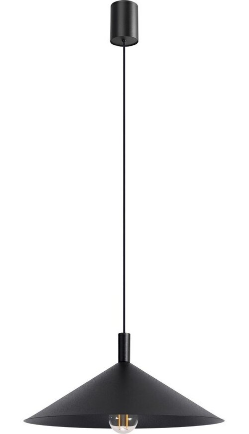 Černé ocelové závěsné svítidlo ø 40 cm Zylo – Sollux Sollux