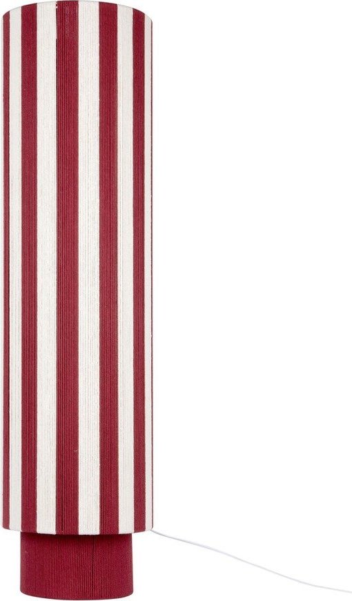 Červená/bílá provazová stojací lampa (výška 106 cm) Vienna Stripes – Leitmotiv Leitmotiv
