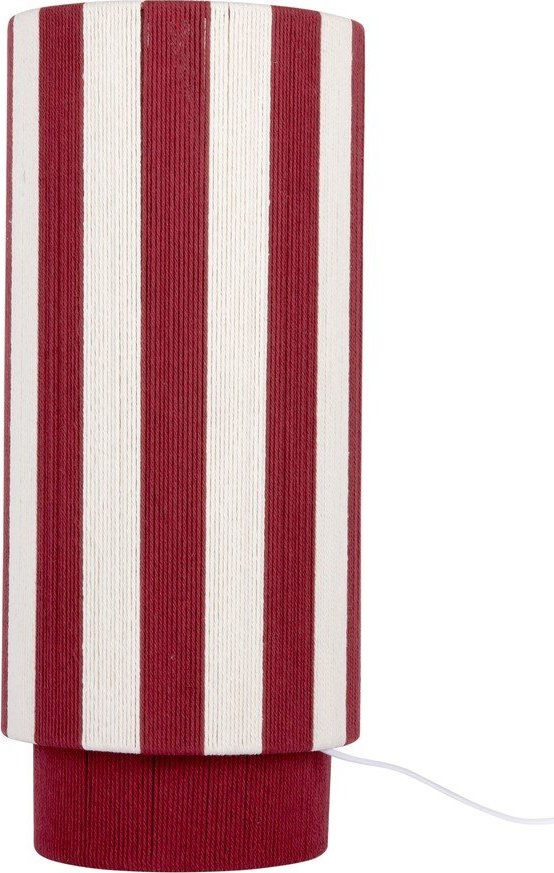 Červená/bílá provazová stolní lampa (výška 58 cm) Vienna Stripes – Leitmotiv Leitmotiv
