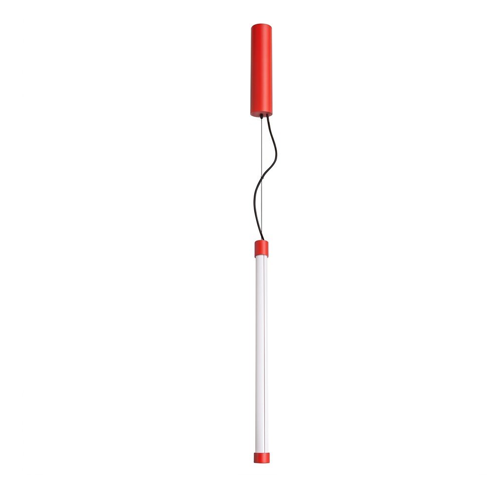 Červené kovové LED závěsné svítidlo ø 6 cm TRANG – Thoro Thoro