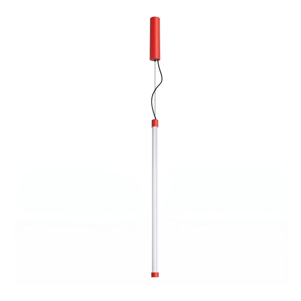 Červené kovové LED závěsné svítidlo ø 6 cm TRANG – Thoro Thoro