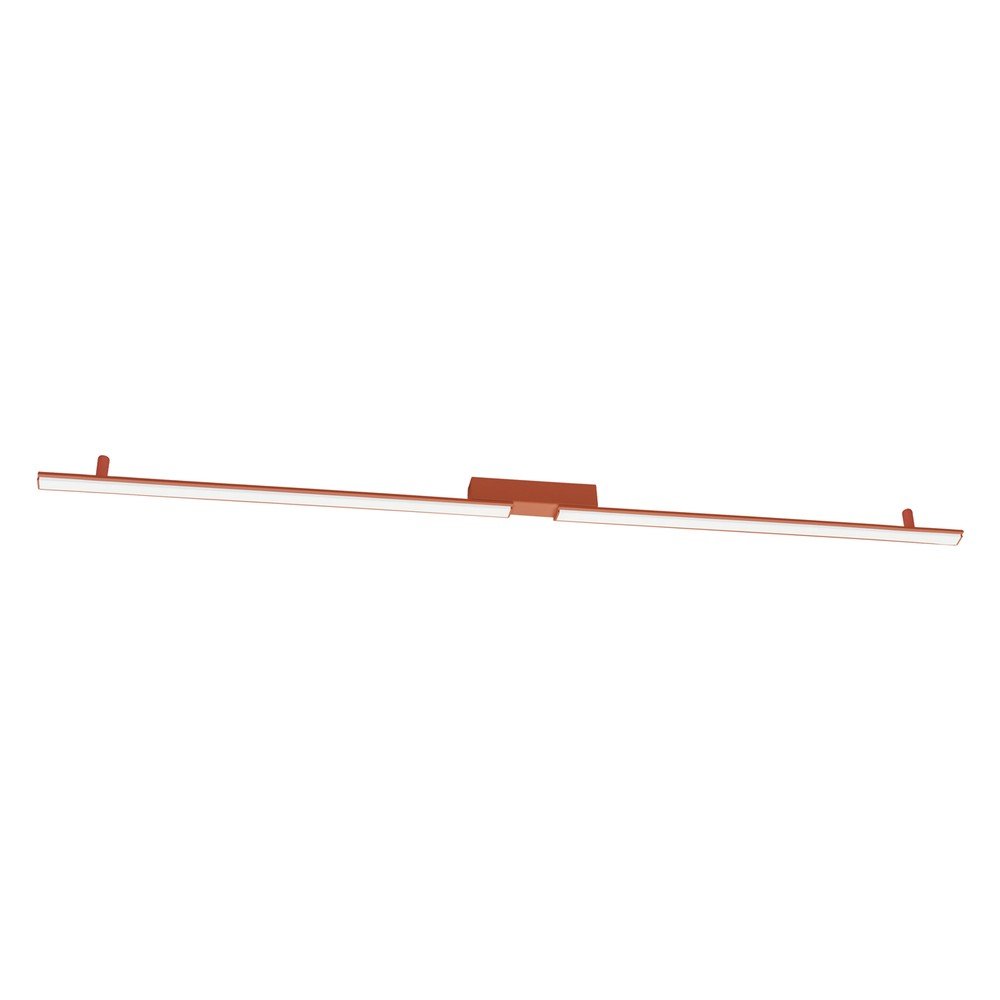Hliníkové LED stropní svítidlo v cihlové barvě 4x181 cm LAGOM – Thoro Thoro