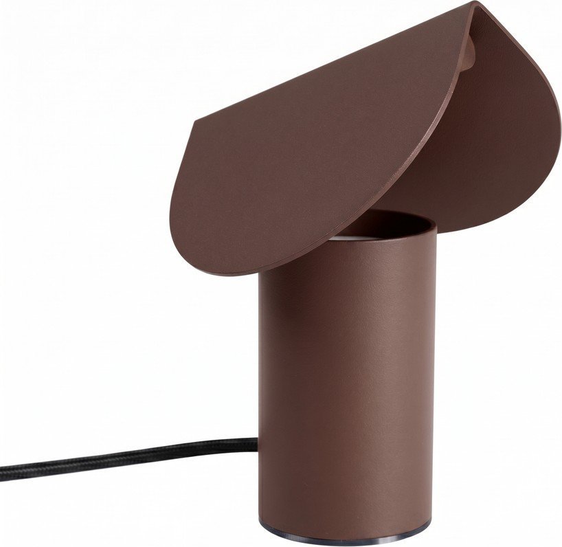 Hnědá hliníková LED stolní lampa (výška 15 cm) BISCUIT – Thoro Thoro