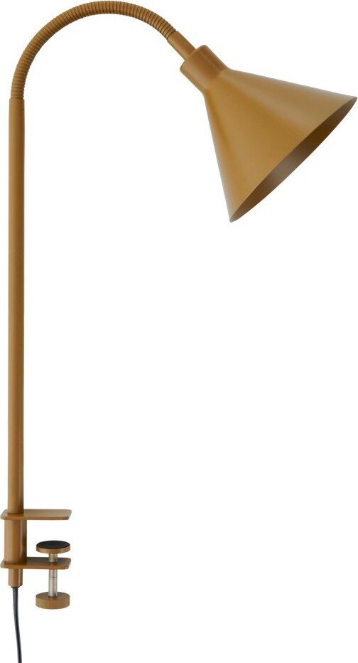 Hnědá kovová stolní lampa s ohybatelnou konstrukcí/s klipem (výška 50 cm) Flexi Torino – Ellos Home Ellos Home