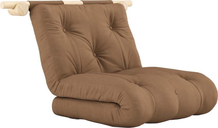 Hnědé křeslo Hooked – Karup Design Karup