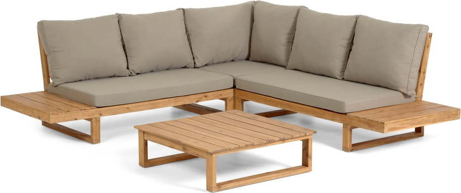 Hnědý zahradní lounge set pro 5 osob Flaviina – Kave Home Kave Home