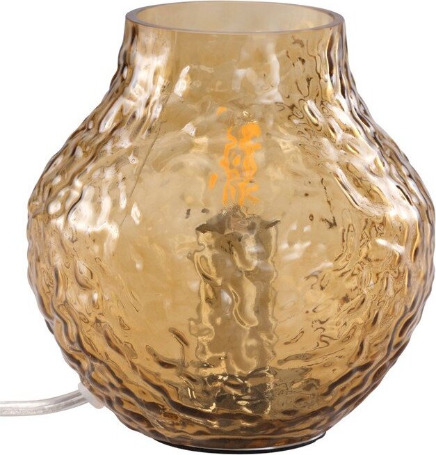 Jantarová skleněná stolní lampa (výška 15 cm) Breen – Jotex Jotex
