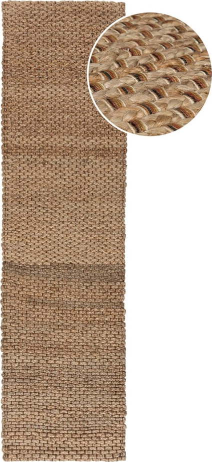 Jutový koberec v přírodní barvě 60x150 cm Sol – Flair Rugs Flair Rugs