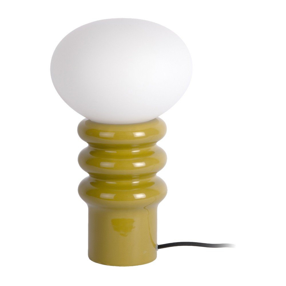Khaki keramická stolní lampa (výška 33