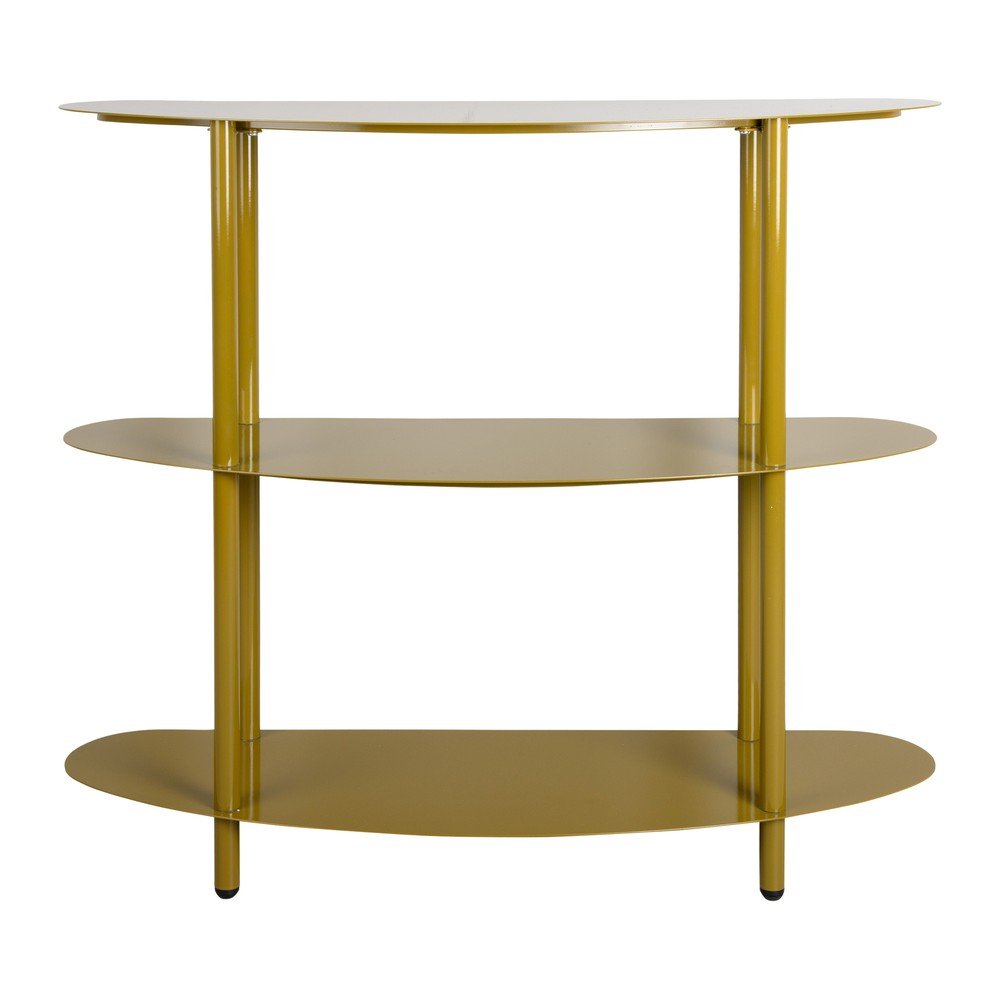 Khaki kovový regál 90x82x28 cm Paris – Leitmotiv Leitmotiv