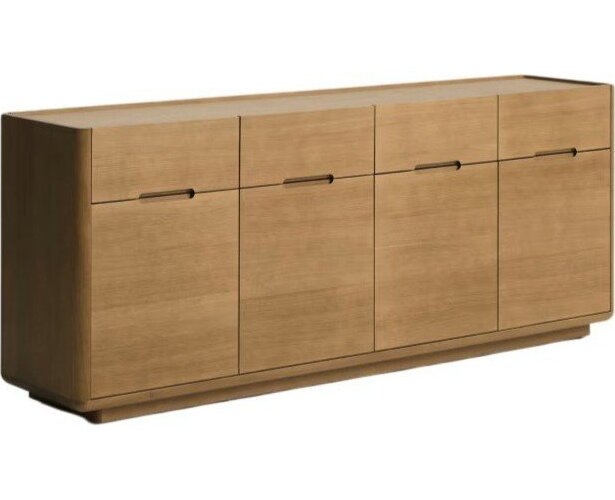 Komoda v dekoru dubu v přírodní barvě 200x80x45 cm Arelida – Kave Home Kave Home