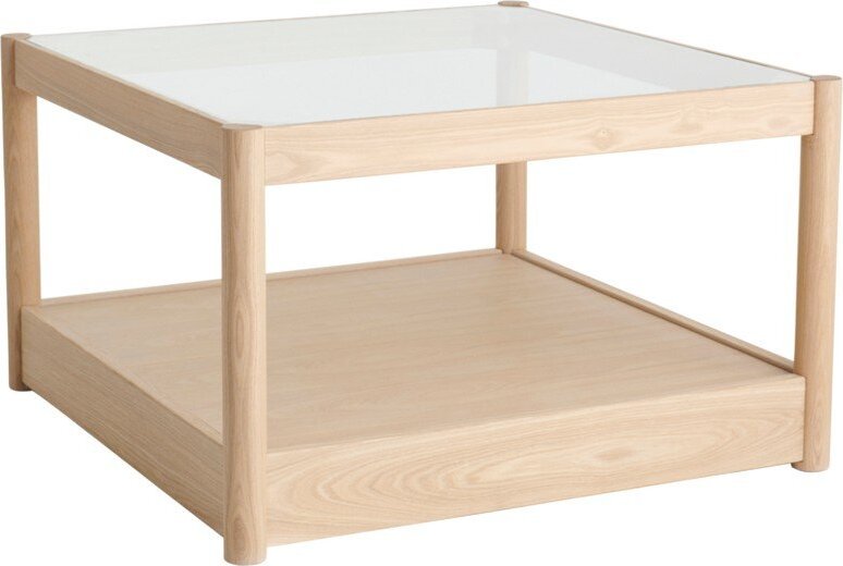Konferenční stolek se skleněnou deskou v přírodní barvě 75x75 cm Class – Ellos Home Ellos Home