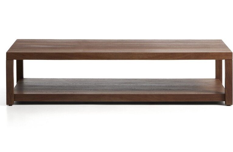 Konferenční stolek v dekoru akácie v tmavě přírodní barvě 70x150 cm Norani – Kave Home Kave Home