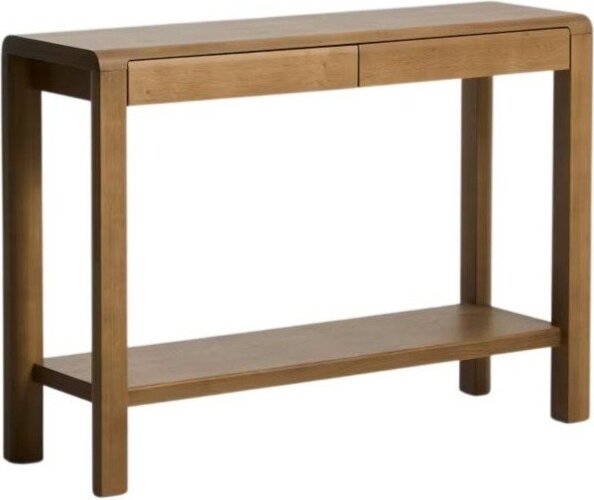 Konzolový stolek v dekoru dubu v přírodní barvě 35x112 cm Arelida – Kave Home Kave Home