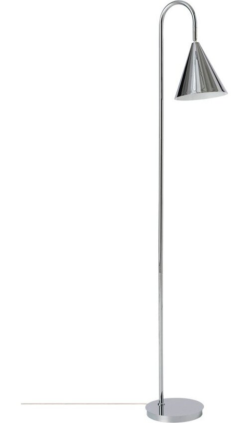 Kovová stojací lampa s ohybatelnou konstrukcí v leskle stříbrné barvě (výška 145 cm) Liam – Ellos Home Ellos Home