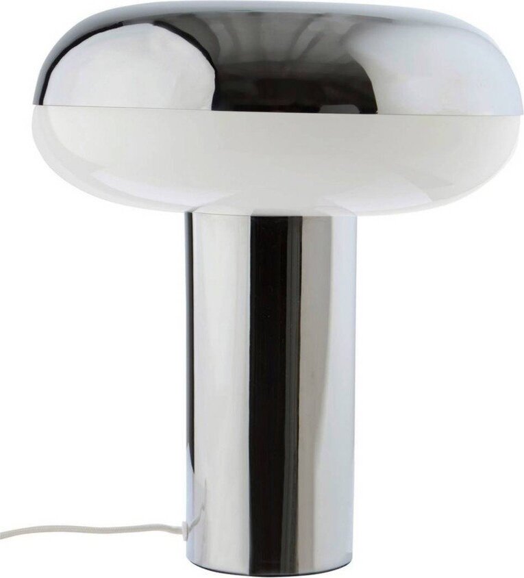 Kovová stolní lampa v leskle stříbrné barvě (výška 32 cm) Paneta – Jotex Jotex