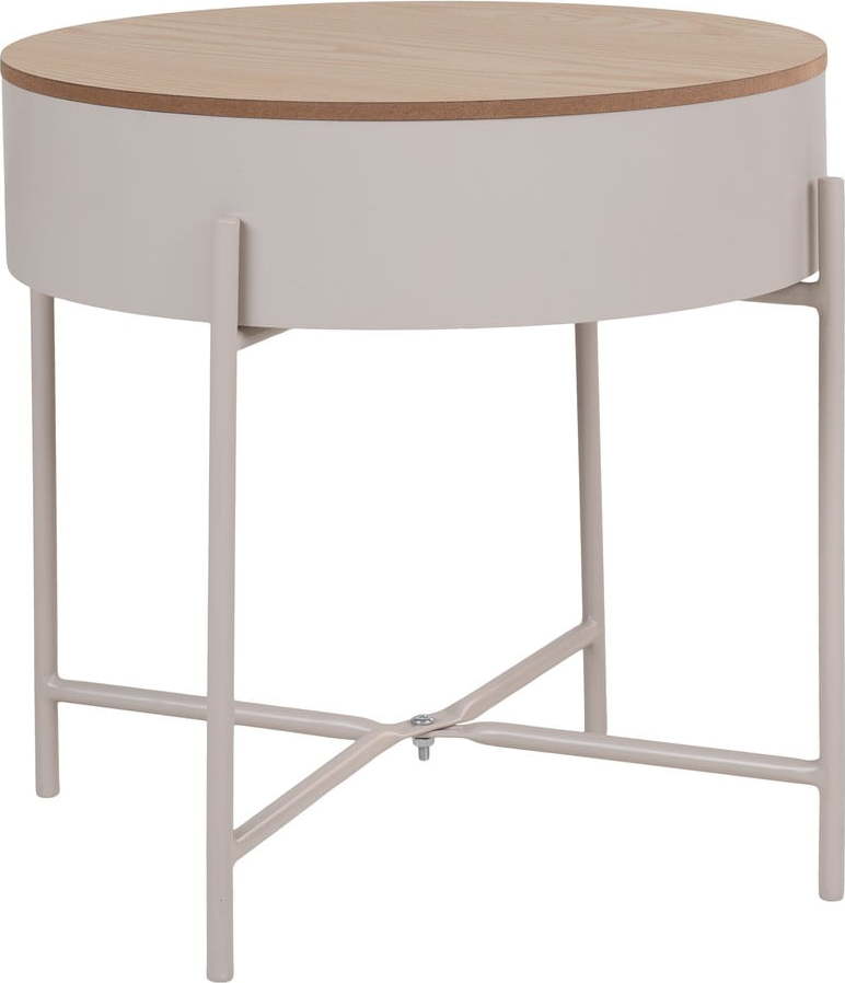 Kovový kulatý odkládací stolek ø 40 cm Sisco – House Nordic House Nordic