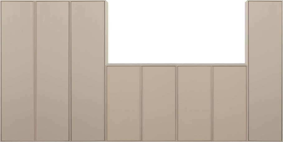 Krémová modulární skříň z borovicového dřeva 400x200 cm Daily – vtwonen vtwonen