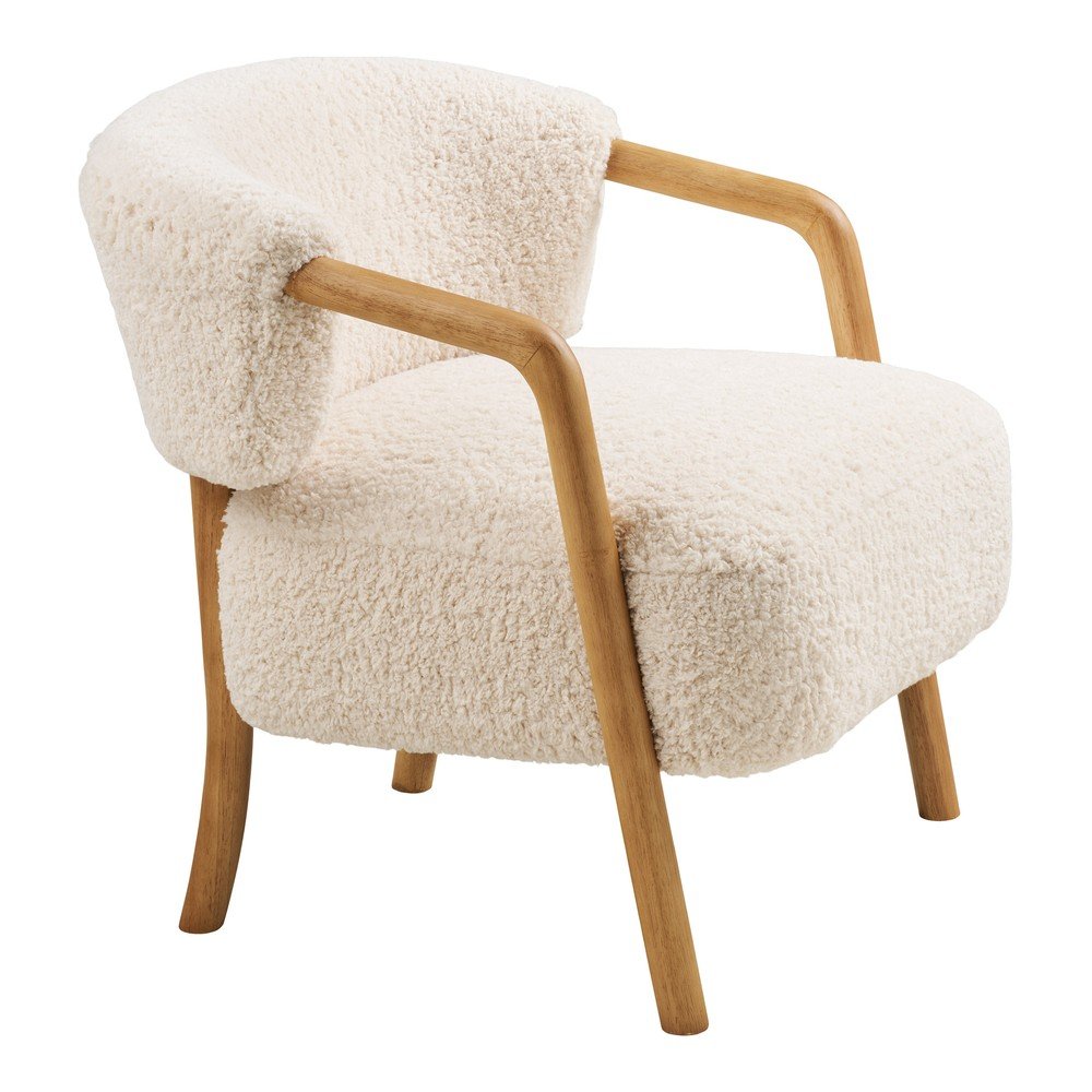 Krémové křeslo z textilie bouclé Dakar – House Nordic House Nordic