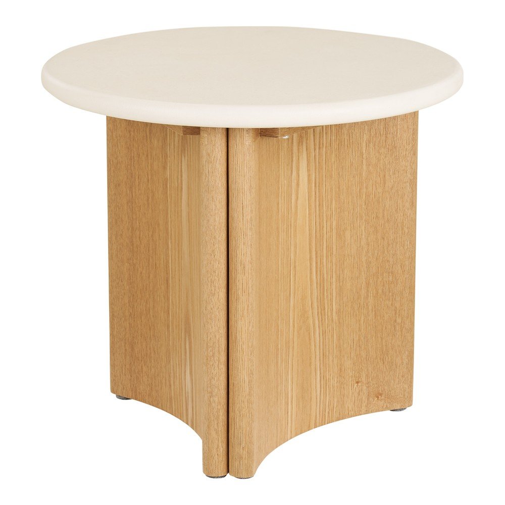 Kulatý odkládací stolek s betonovou deskou ø 50 cm Motril – House Nordic House Nordic