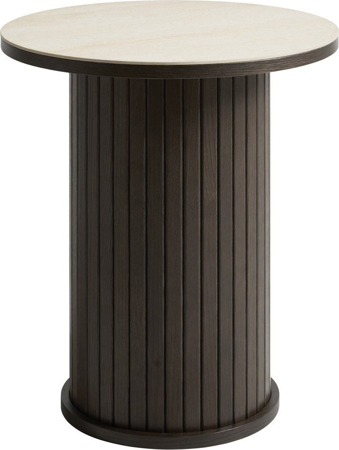 Kulatý odkládací stolek s keramickou deskou ø 50 cm Enna – Unique Furniture Unique Furniture