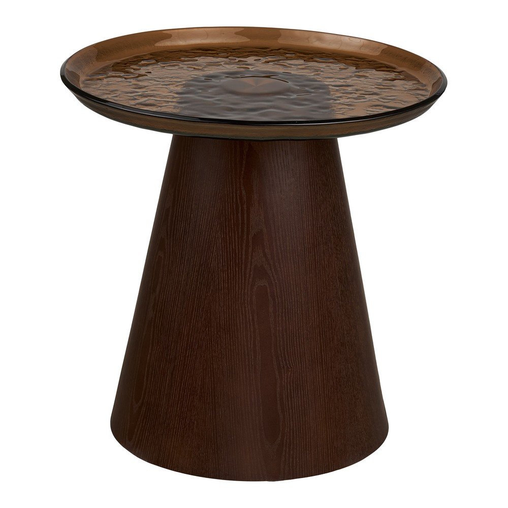 Kulatý odkládací stolek se skleněnou deskou ø 50 cm Orvieto – House Nordic House Nordic