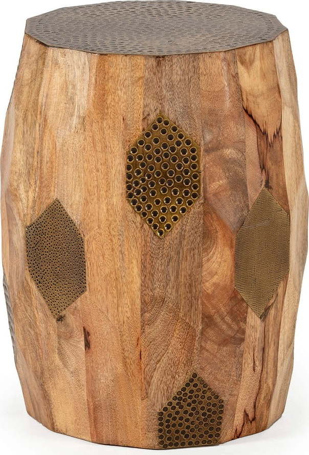 Kulatý odkládací stolek z mangového dřeva ø 29 cm Fabia – MOME Mome