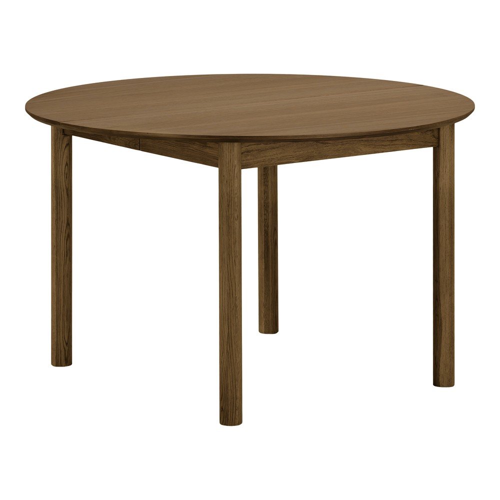Kulatý rozkládací jídelní stůl s přídavnou deskou v dekoru dubu 120x220 cm Bundaberg – House Nordic House Nordic