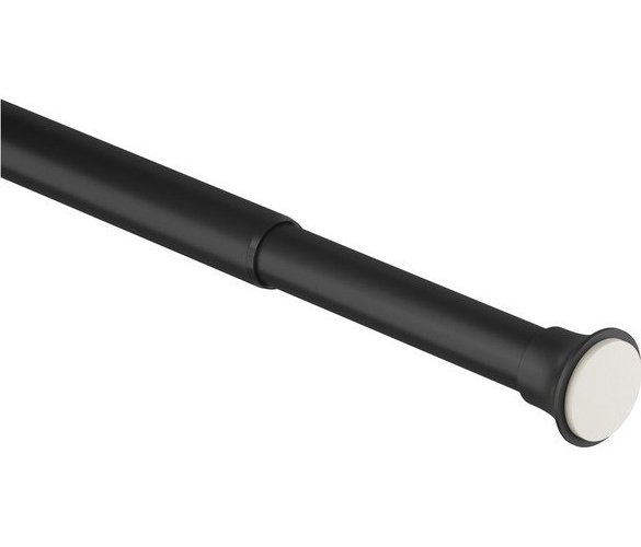 Matně černá tyč na sprchový závěs 106 - 182 cm Chroma – Umbra Umbra