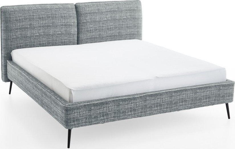 Modrá čalouněná dvoulůžková postel bez roštu 200x200 cm Infinity – Meise Möbel Meise Möbel
