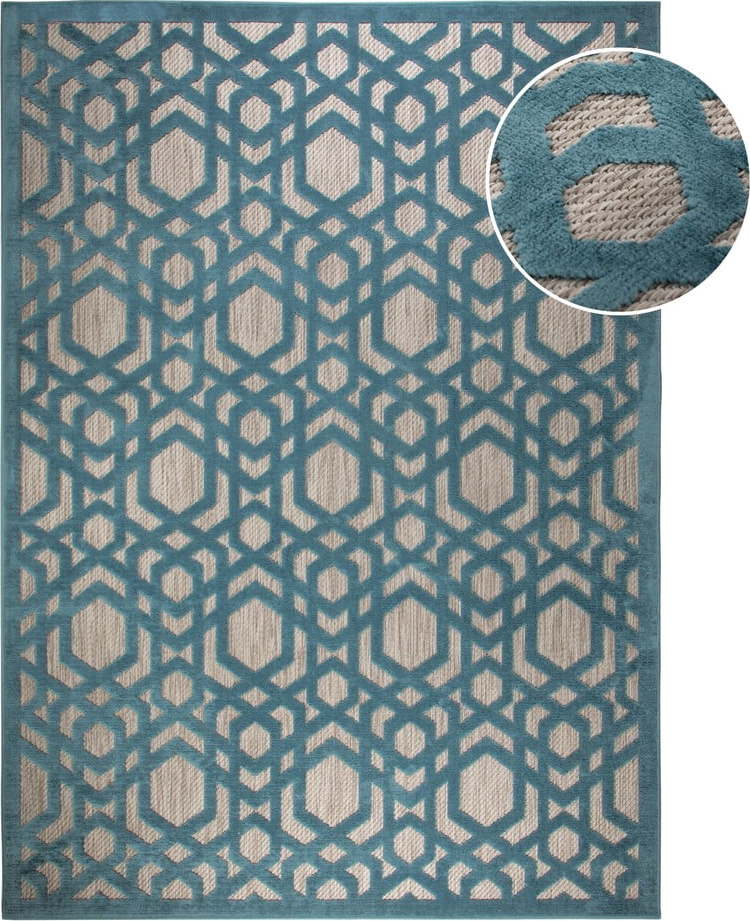 Modrý venkovní koberec 170x120 cm Oro - Flair Rugs Flair Rugs