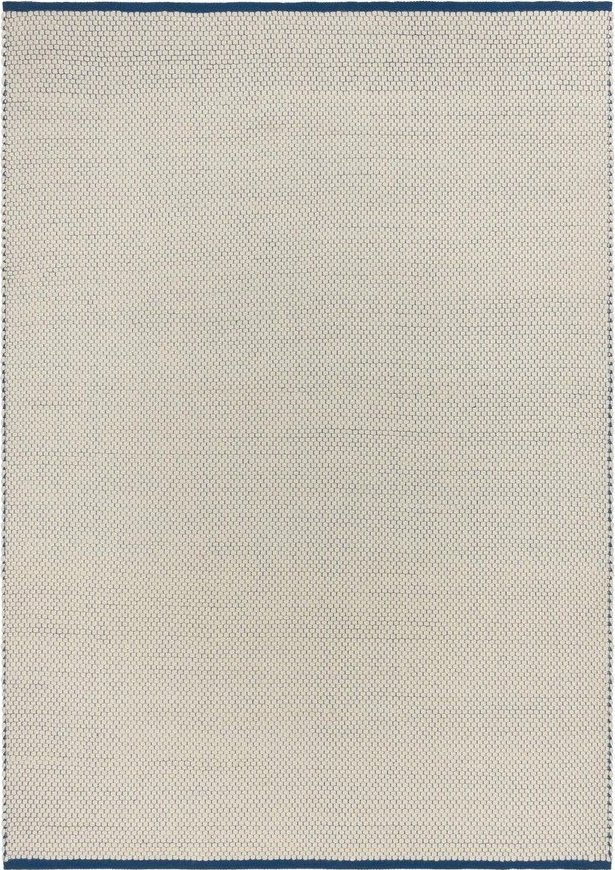 Modrý/béžový ručně tkaný vlněný koberec 170x240 cm Lenu – noo.ma NOO.MA