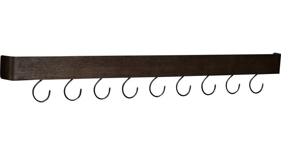 Nástěnný věšák v dekoru jasanu v tmavě přírodní barvě s poličkou 120 cm Protopia – DAN-FORM Denmark ​​​​​DAN-FORM Denmark