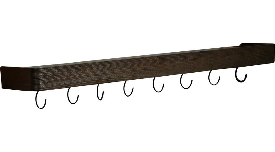 Nástěnný věšák v dekoru jasanu v tmavě přírodní barvě s poličkou 120 cm Protopia – DAN-FORM Denmark ​​​​​DAN-FORM Denmark